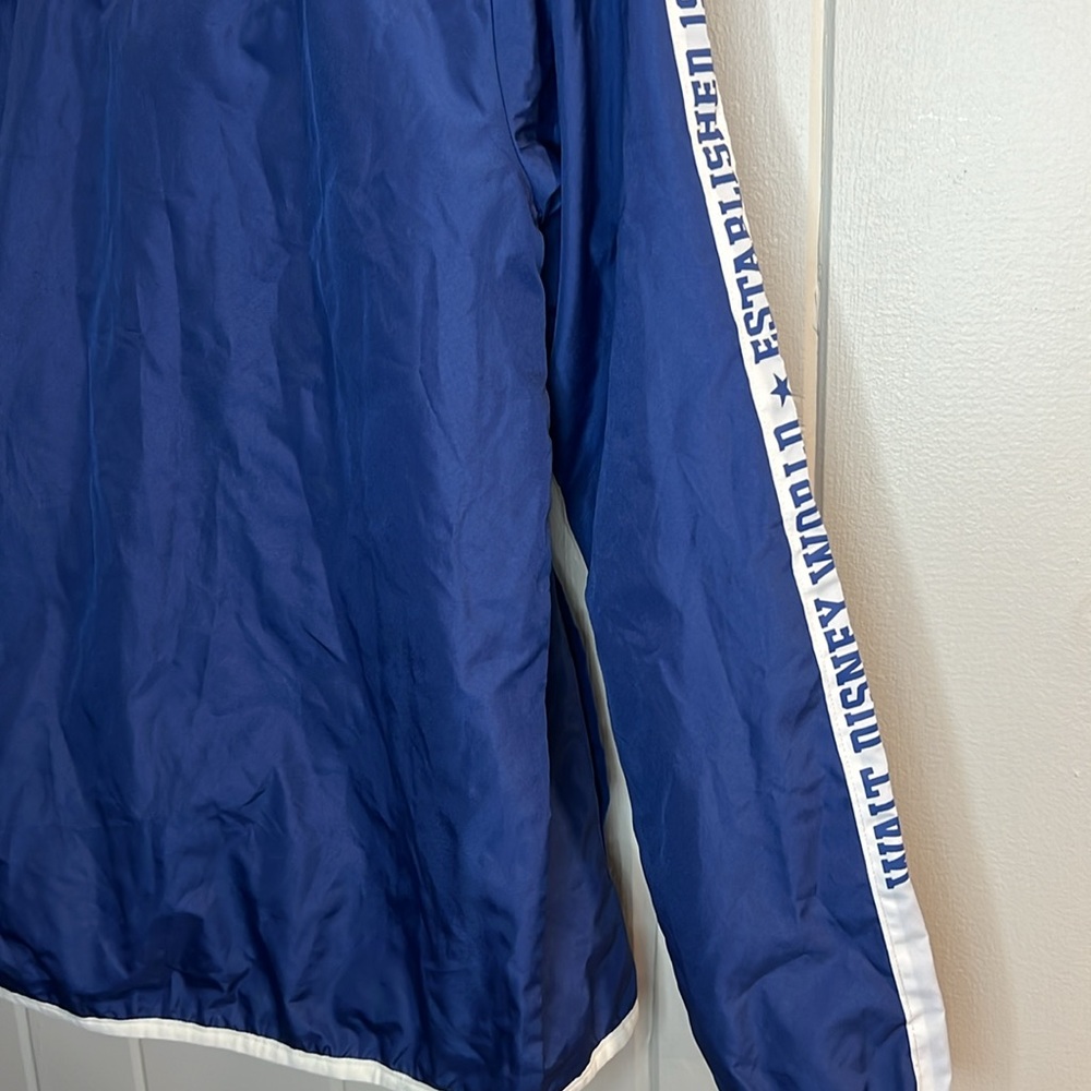 Walt Disney World Rain Jacket Windbreaker Hooded Blue - size Large - Picture 11 of 11